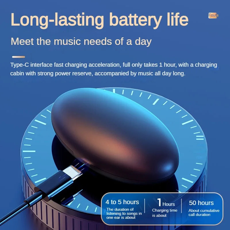 Anti-Slip Noise-Cancelling Wireless Earbuds