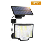 172LED Outdoor Solar Light - Waterproof with Motion Sensor and Remote Control
