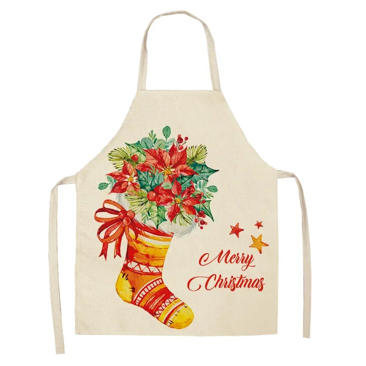 Tablier de Cuisine à Motif de Noël