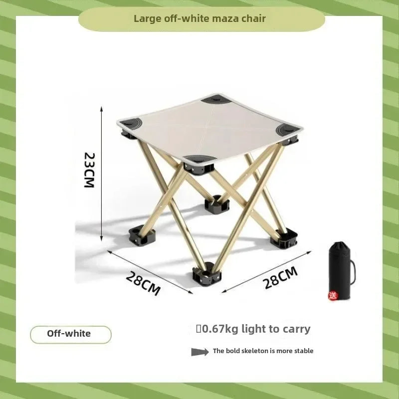 Portable Folding Stool - Side Pocket