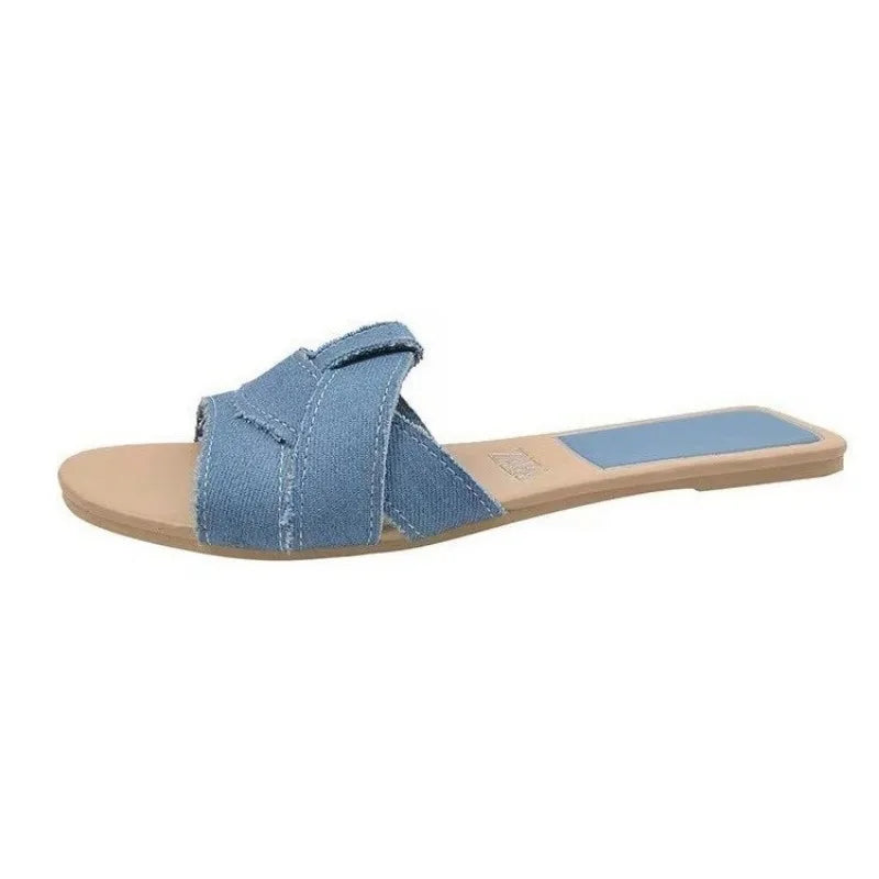 Casual Chic PU Leather Slip-On Mule Sandals