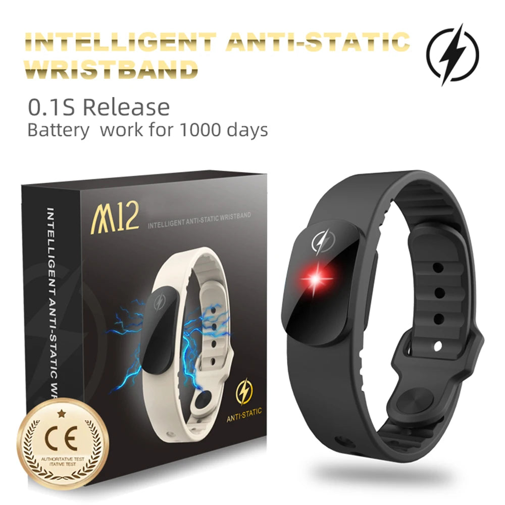 Bracelet antistatique en silicone réglable — étanche, confort quotidien