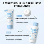 Kit Routine Soins 5PCS Hydratant Lait & Beurre de Karité
