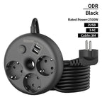 Mini multiprise ralonge intelligente - 3 prises + 2 ports USB