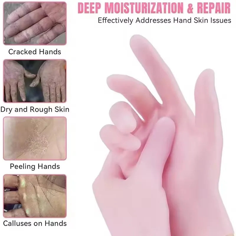 2-Pack Hydrating Gel Socks for Dry Feet & Hands