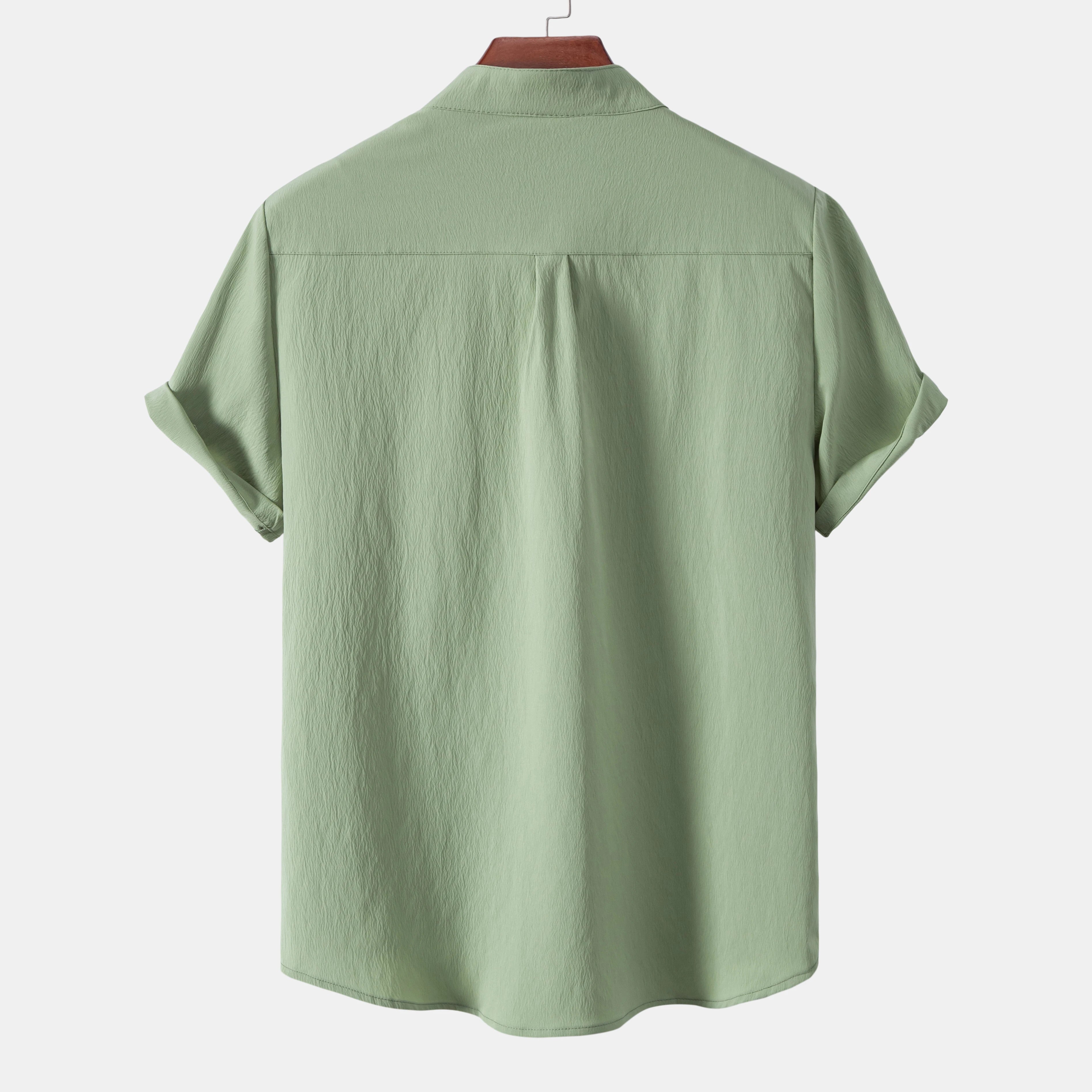 Casual Mandarin Collar Shirt - Spring & Summer