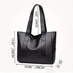 Large Capacity PU Leather Tote Bag