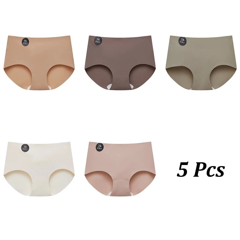 Pack of 5 Breathable & Invisible Ice Silk Panties