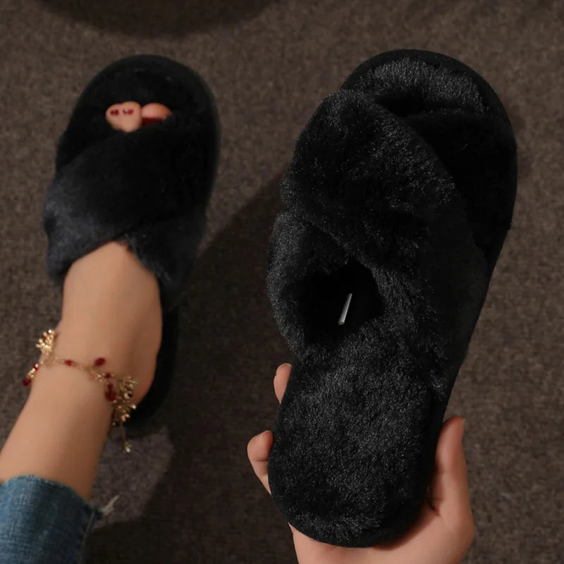 Women's Faux Fur Slippers