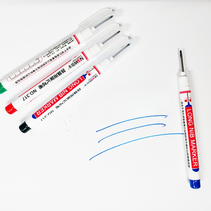 6pcs Long Head Marker Pens Set