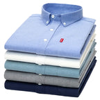 Chemise à Manches Longues 100% Pur Coton Homme
