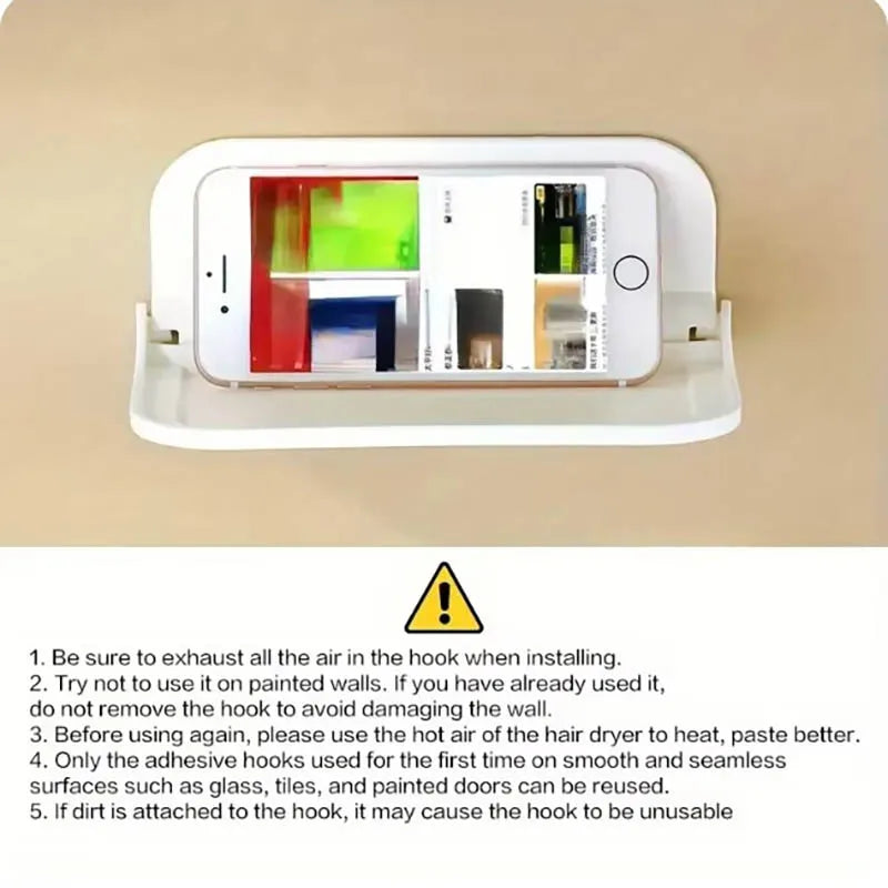 Foldable Wall Shelf No Drilling Required – Space Saving