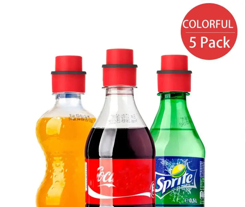 5x Bouchons à pression avec date pour bouteille de soda gazeuse sous vide