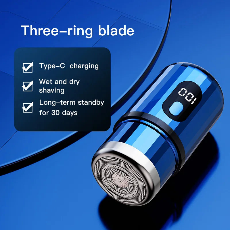 3D Electric Mini Shaver - Wet or Dry Shave