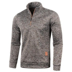 Men's Turtleneck Zip-Up Sweater