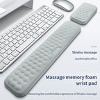 Lot de 2 Reposes Poignets à Mémoire de Forme - Clavier + Souris