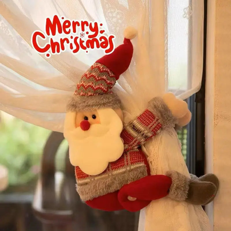 Décoration Peluche de Noël à Accrocher aux Rideaux & Supension