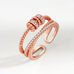 Bague d'anxiété ajustable pour femme