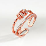 Bague d'anxiété ajustable pour femme