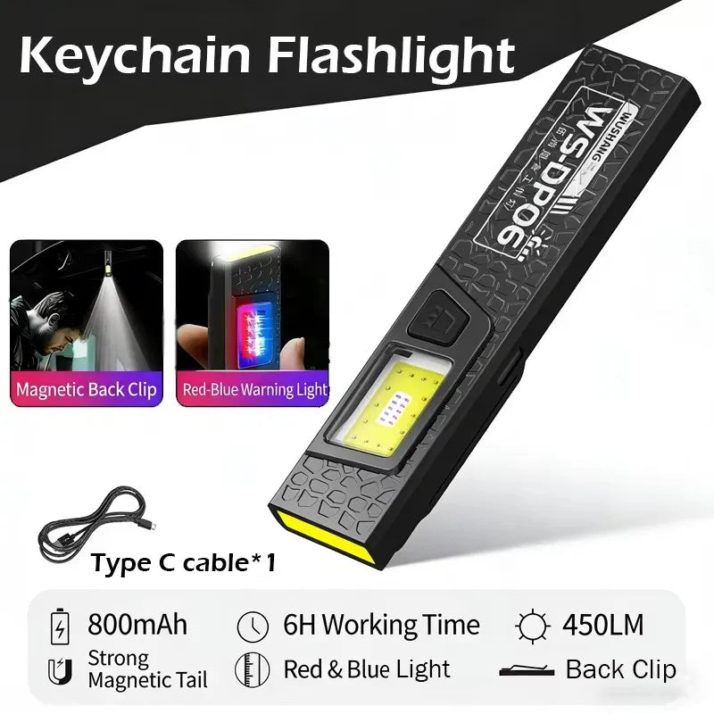 2X Mini LED Ultra-Powerful Keychain Light