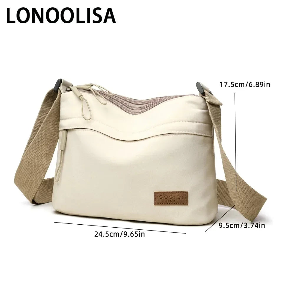 Sac à main Multi-Poches Élégant en Toile Résistante
