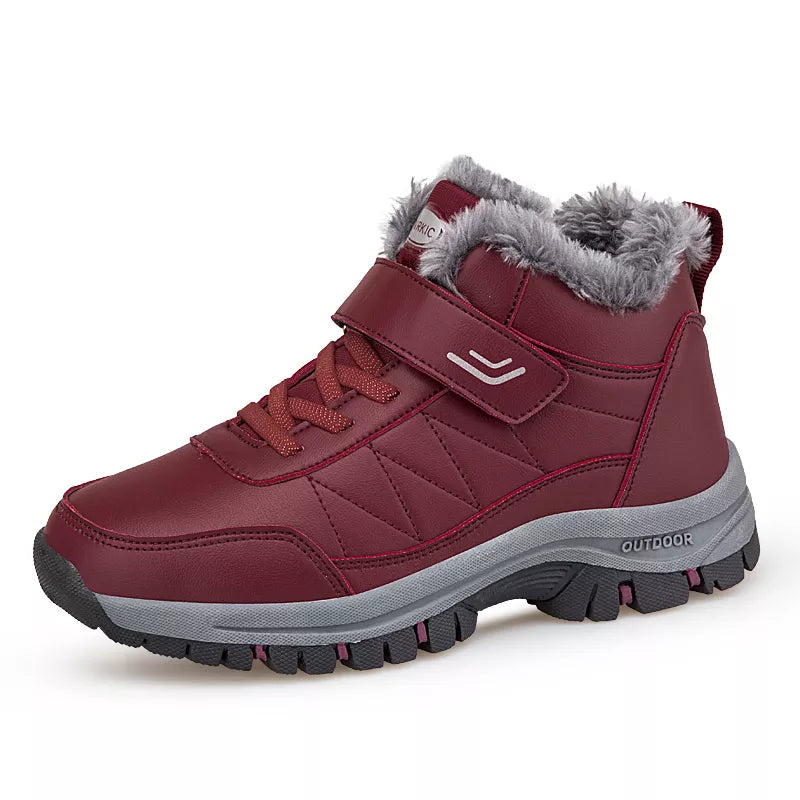 Unisex Lined Boots - Adjustable Velcro