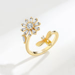 Bague d'anxiété ajustable pour femme