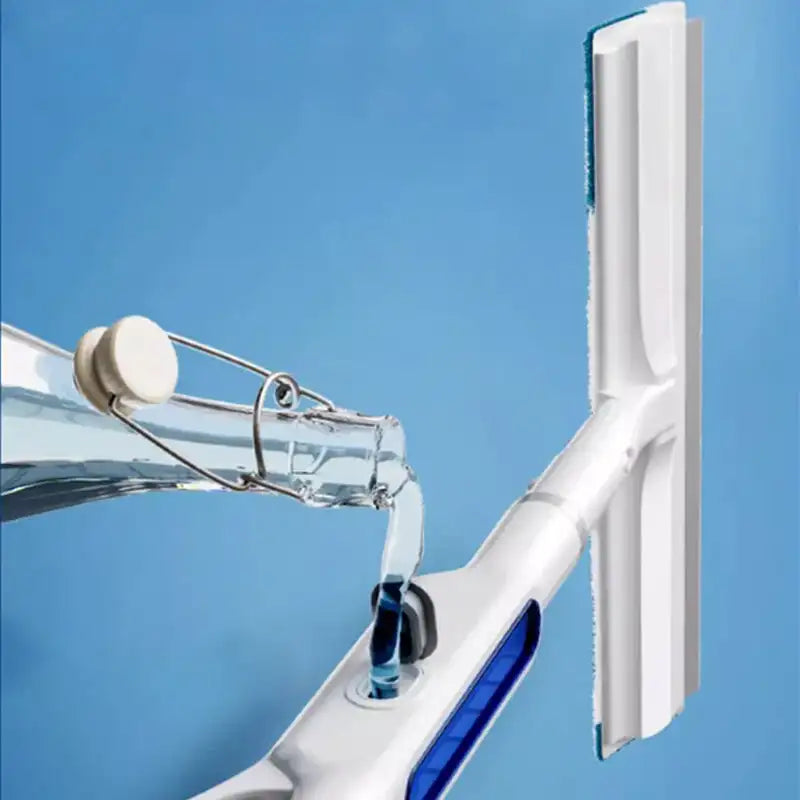 3-in-1 Telescopic Window Cleaner with Integrated Sprayer