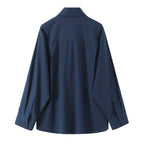 Chemise Élégante Femme à Col Lavallière & Manches Longues