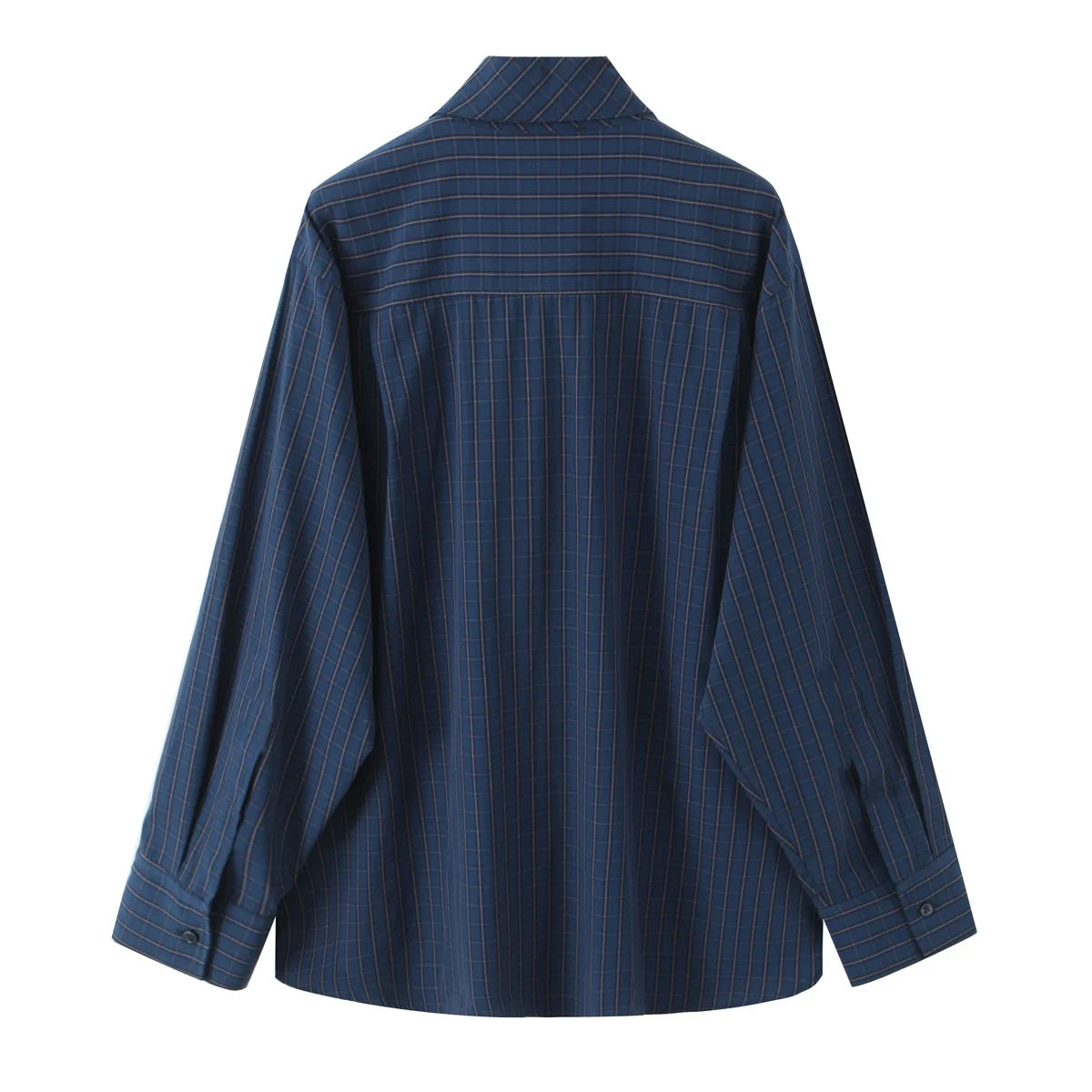 Chemise Élégante Femme à Col Lavallière & Manches Longues