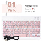 Clavier Bluetooth Sans Fil Rechargeable – Compatible Android, iOS et Windows + Souris Sans Fil OFFERTE