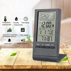 Station Météo d'Intérieur Numérique - Thermomètre, Hygromètre, Horloge & Date
