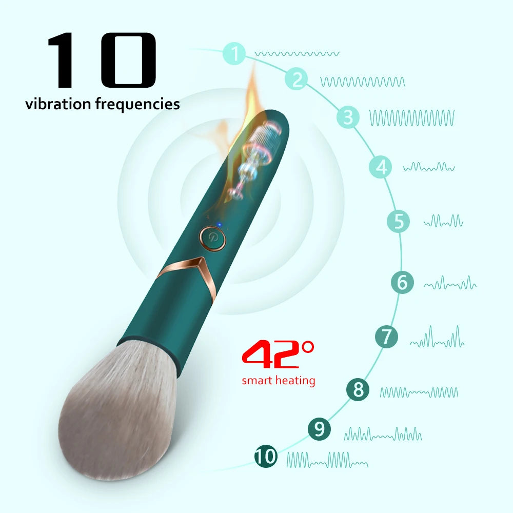 HOTBRUSH - Heated makeup brush vibrator