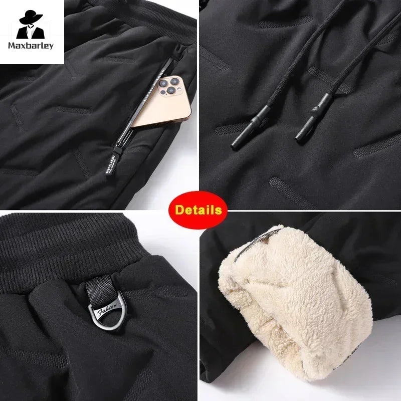 Waterproof fleece-lined jogging bottoms