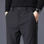 Men's Elegant Winter Trousers with Ultra-Warm Fleece Lining