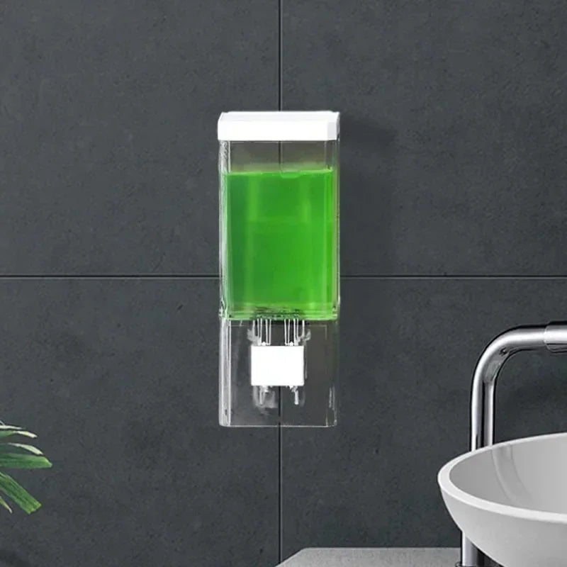 Distributeur de Savon Mural Transparent sans Perçage