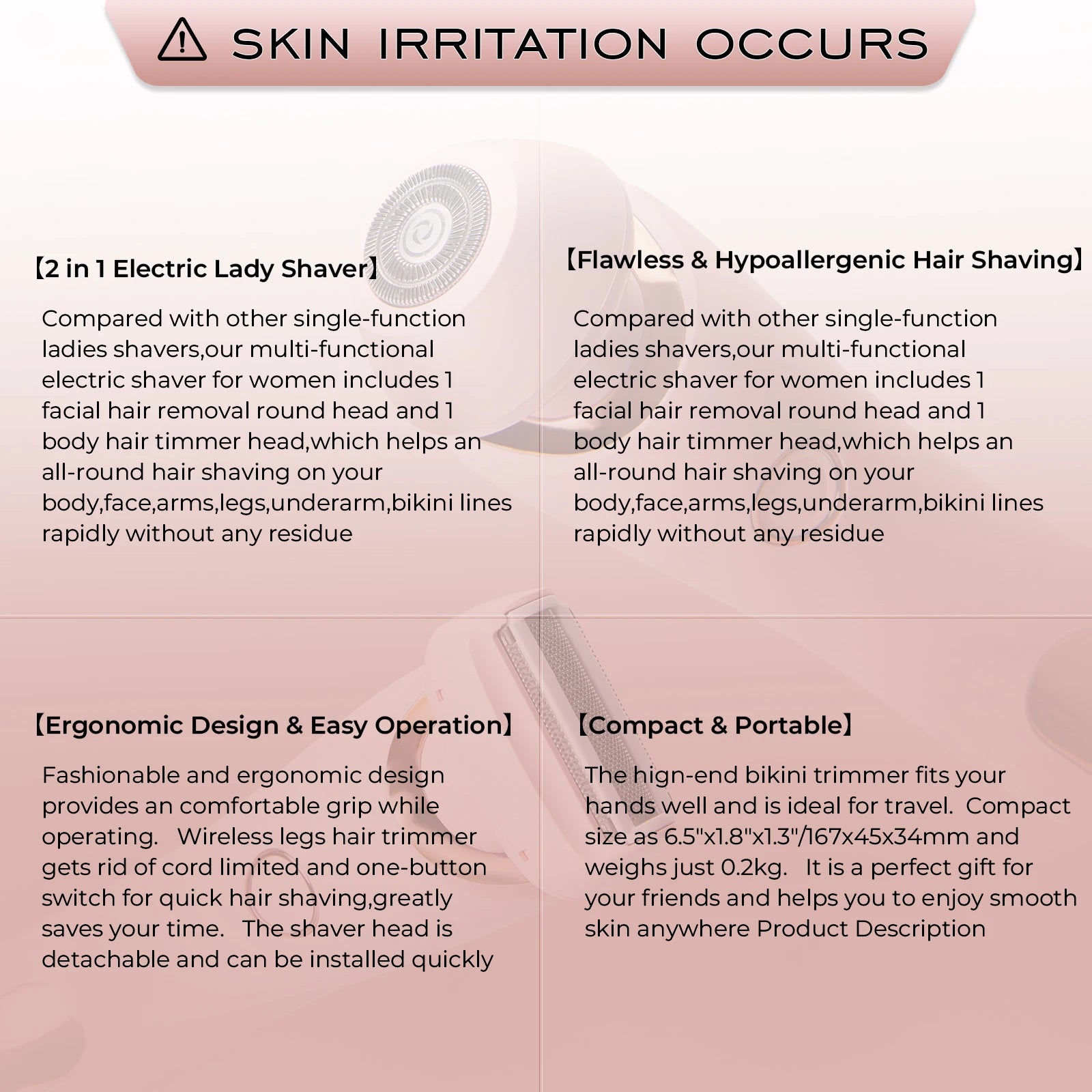 2-in-1 Gentle Full Body Wet & Dry Epilator