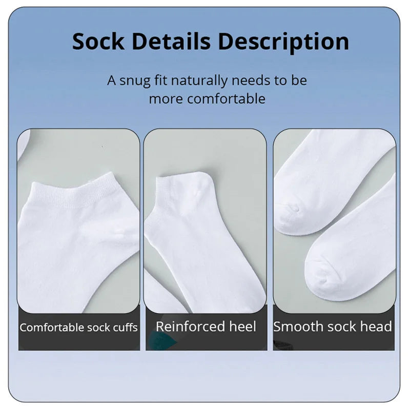 Pack 20 Pairs of Men's/Women's Socks – Absorbent & Comfortable