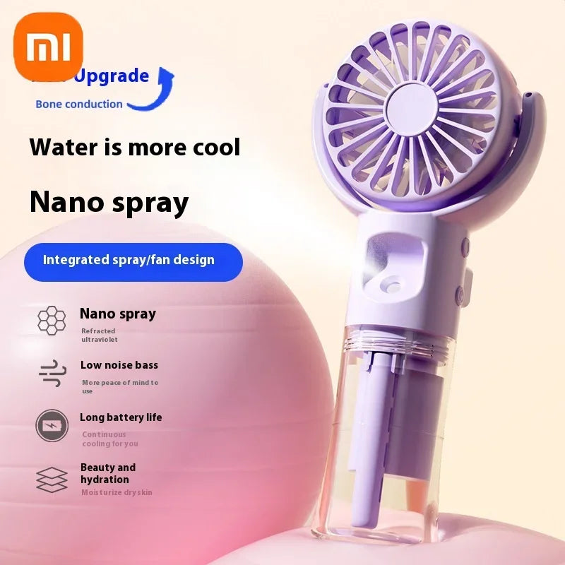 Ventilateur Portatif Silencieux à Brumisation Nano