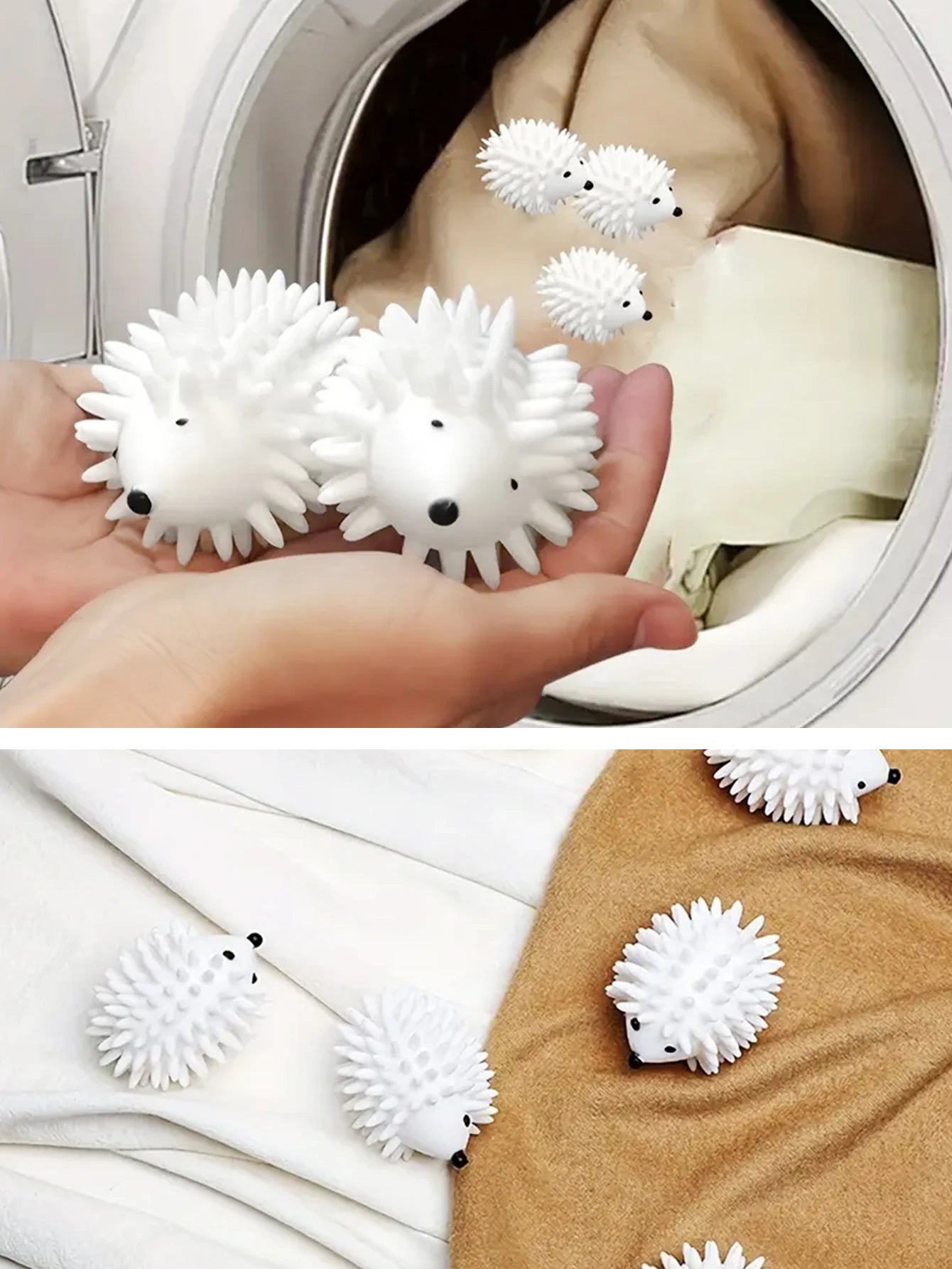 Pack of 4 Anti-Hair & Fur Laundry Balls for Washing Machine