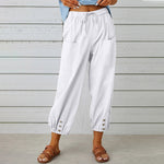 Pantalon ample droit à jambe large pour femmes