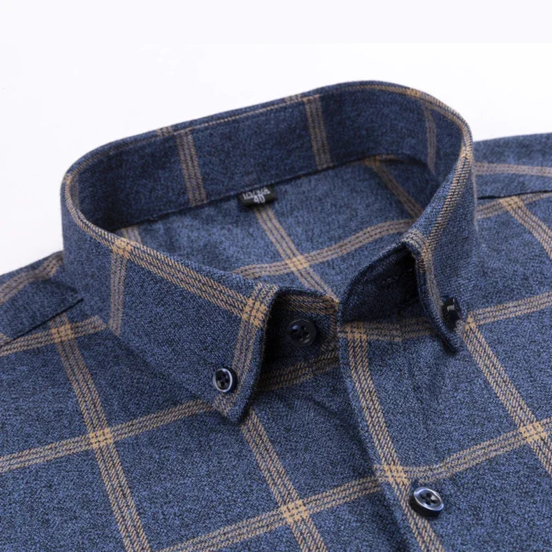 Chemise en Coton à Carreaux