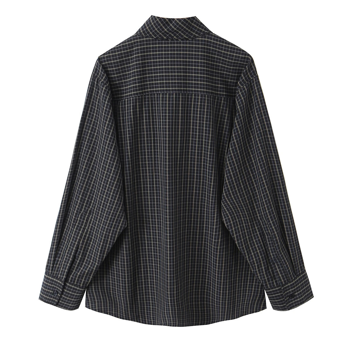Chemise Élégante Femme à Col Lavallière & Manches Longues