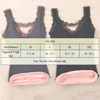 Débardeur Thermique Femme Doublé Polaire à Dentelle – Sous-Vêtement Chaud & Doux d’Hiver