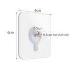 50 No-Drill Wall Nails – Ultra-Strong Adhesive