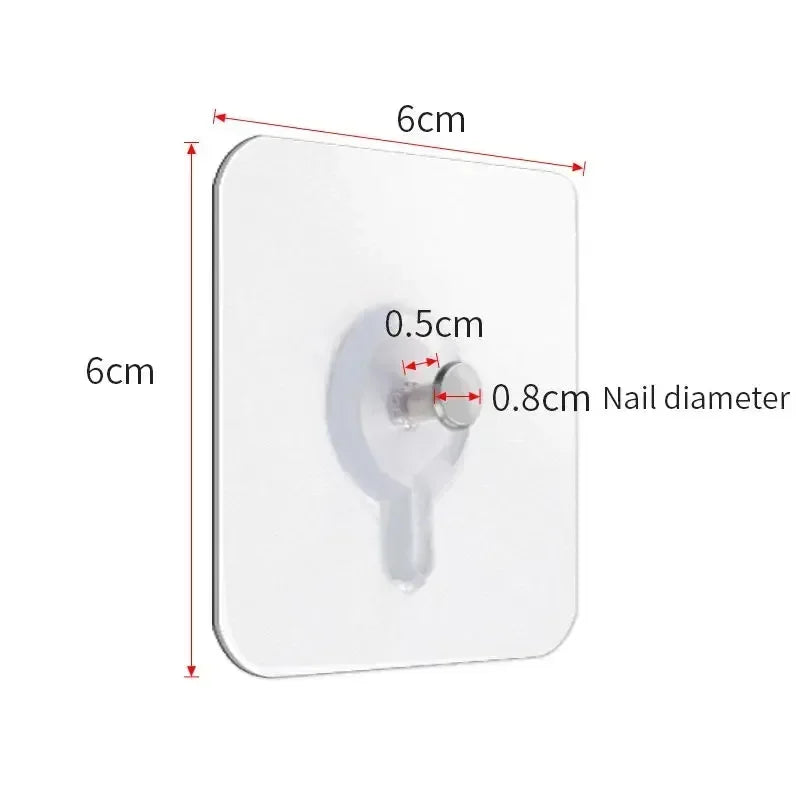 50 No-Drill Wall Nails – Ultra-Strong Adhesive