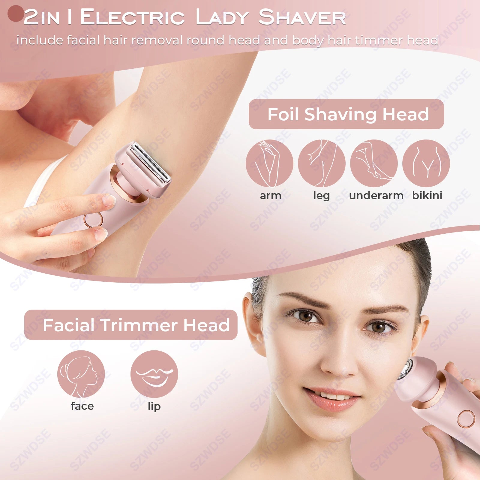 2-in-1 Gentle Full Body Wet & Dry Epilator