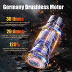 POWER+ Cordless Handheld Vacuum, 98000Pa of power!