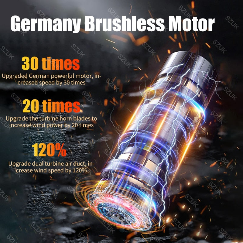 POWER+ Cordless Handheld Vacuum, 98000Pa of power!