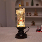 Christmas LED Snow Globe Candle